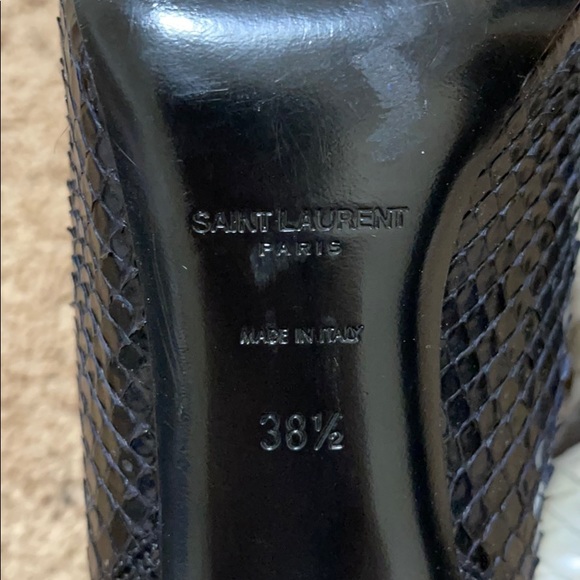 Saint Laurent Pointy Toe Ankle Booties (exotic) - Picture 5 of 6